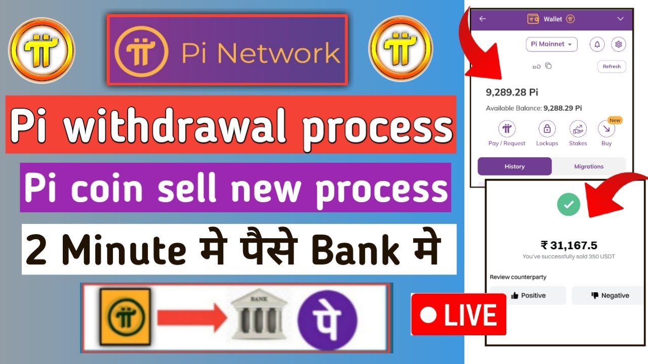 pi network withdrawal | pi coin sell kaise kare new process | pi withdrawal live | pi network