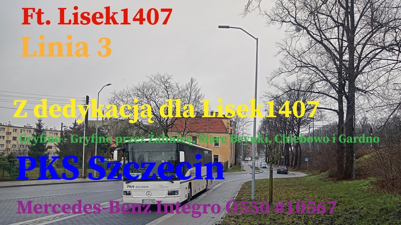 Linia 3 Gryfino - Gryfino przez Żabnicę, Stare Brynki, Chlebowo i Gardno MB Integro O550 #10567