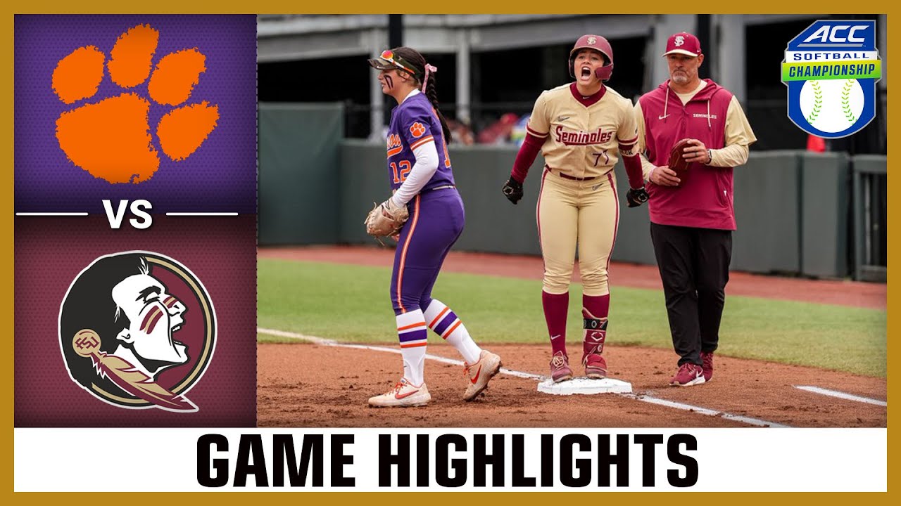 Clemson vs. Florida State Game Highlights | 2025 ACC Softball Championship