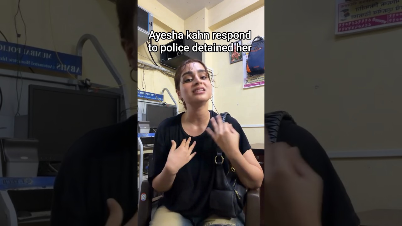 Ayesha Khan's response after being detained by police during a student protest