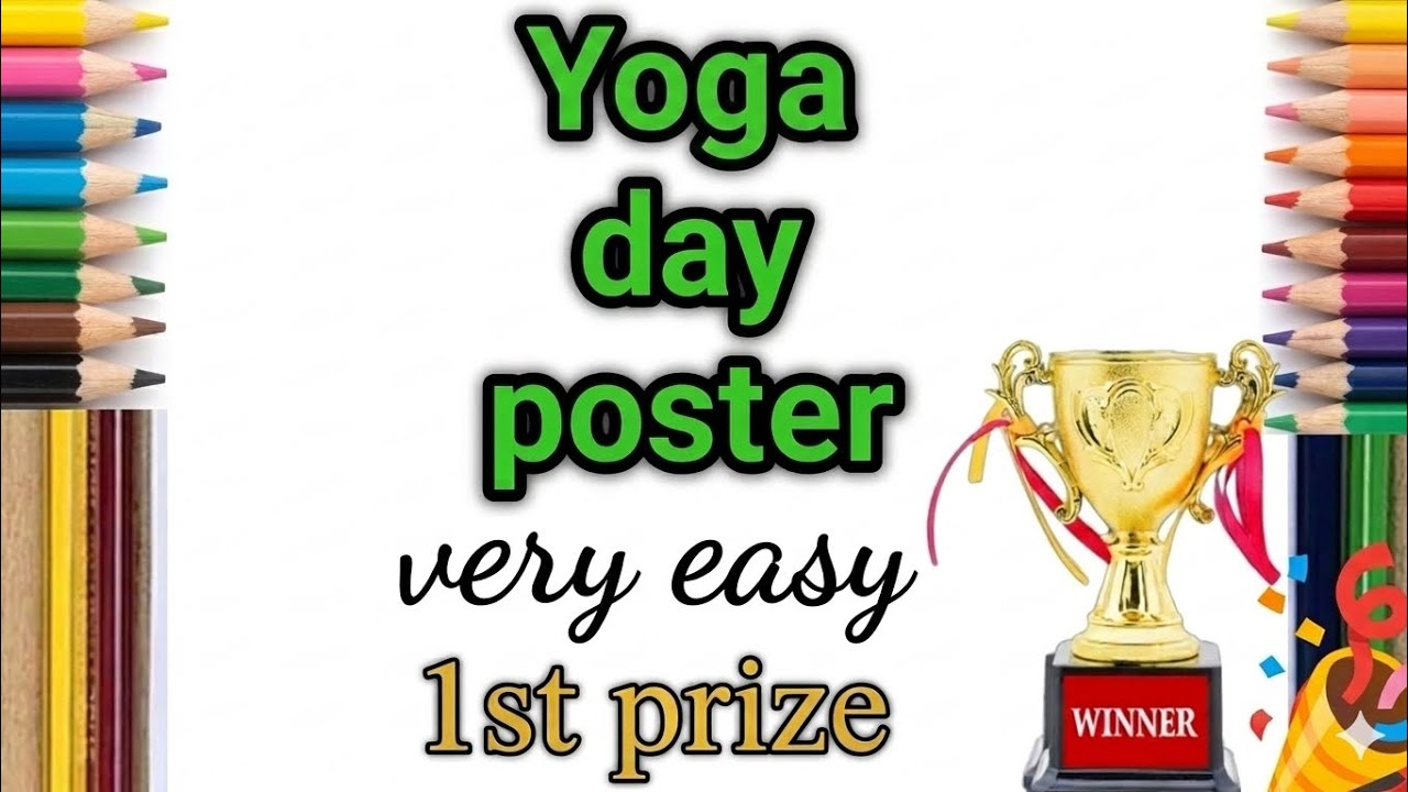 Yoga Day Drawing / International Yoga Day Drawing / Yoga Day Poster Drawing / Yoga Drawing /Yoga Day