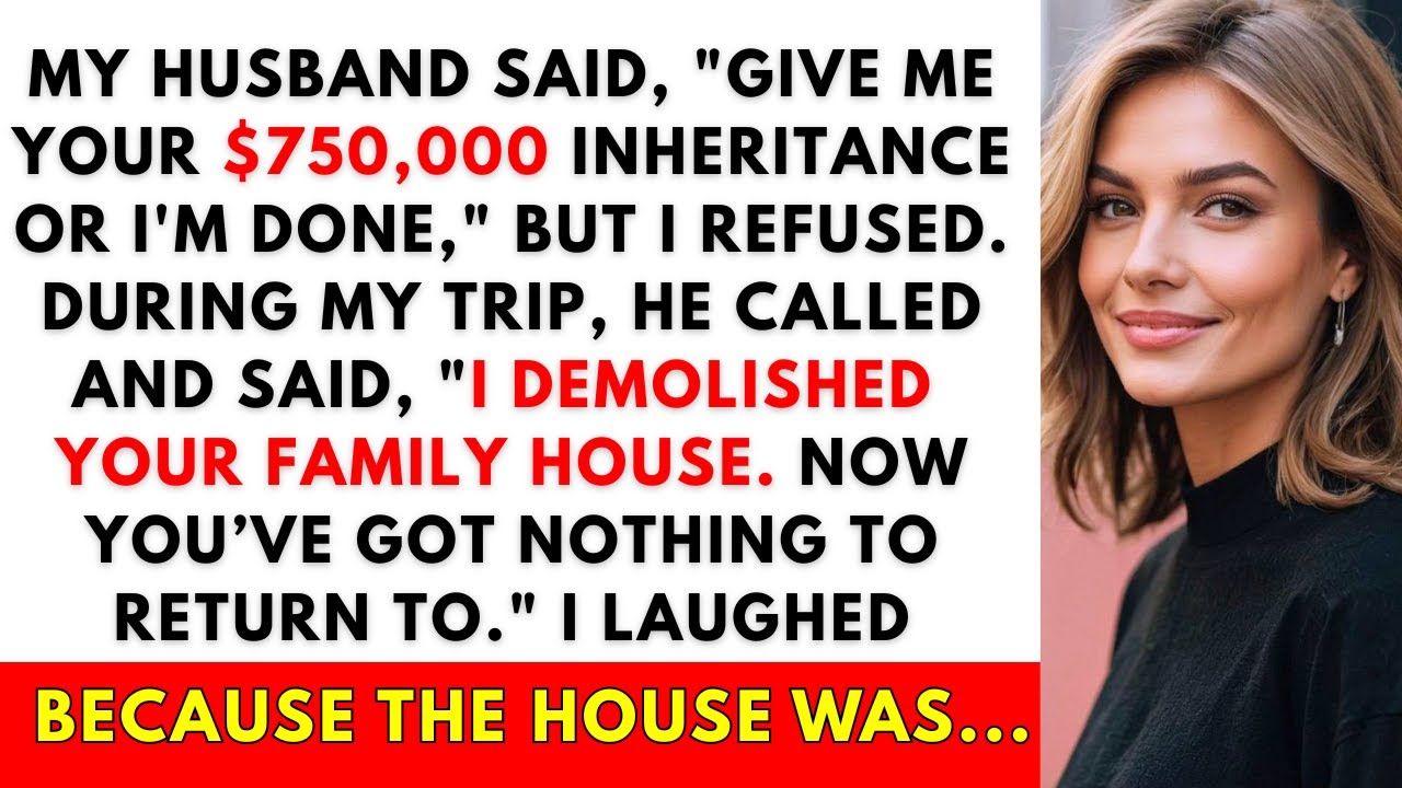 My Husband Destroyed the House I Grew Up In—Thinking He'd Inherit Everything. He Didn't.