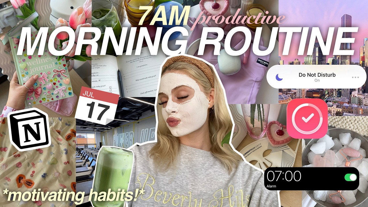 7AM PRODUCTIVE MORNING ROUTINE ☀️🍵🌷| (habits & rituals that changed my life) ✨