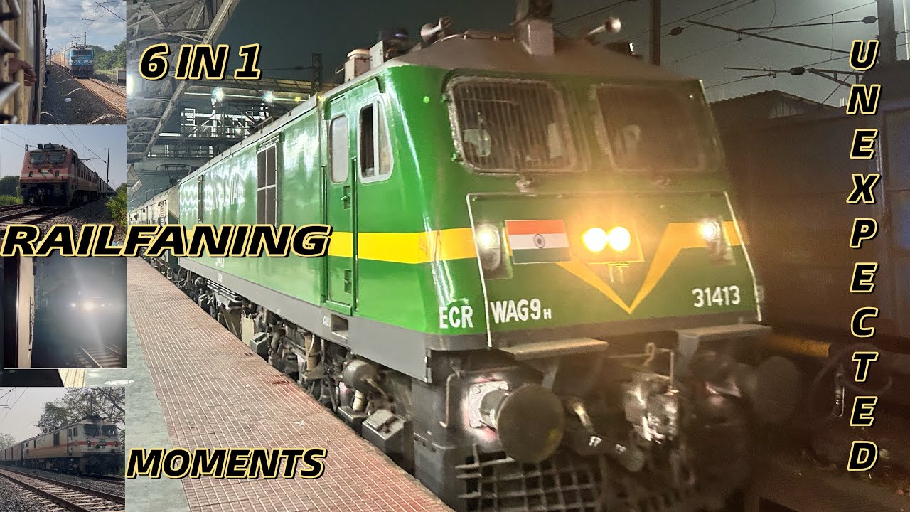 6 in 1 UNEXPECTED RAILFANING MOMENTS || INTERCITY, MEMU EXPRESS, MITHILA, ERNAKULAM PATNA EXPRESS.