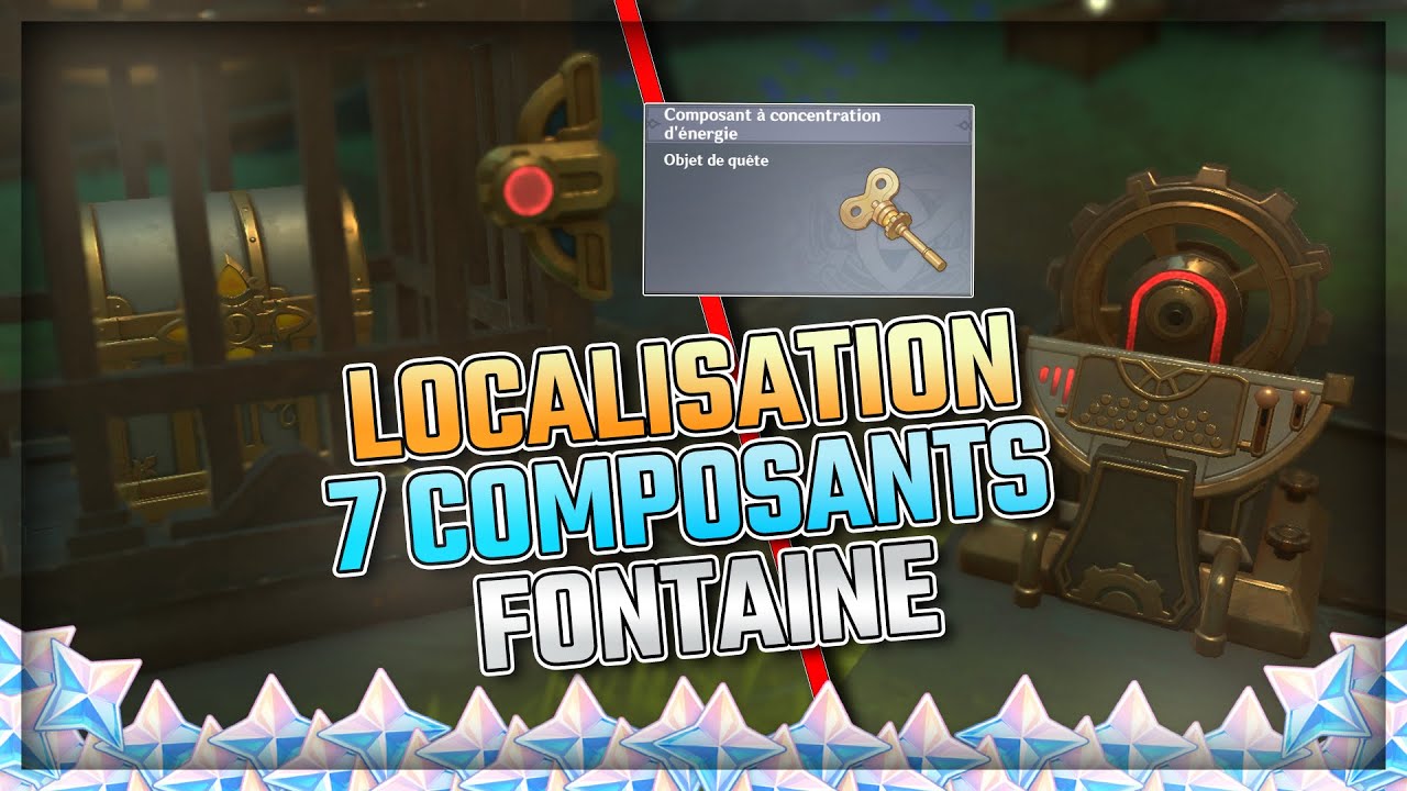 LOCALISATION 7 COMPOSANTS À CONCENTRATION D'ÉNERGIE | Succès caché | Genshin Impact