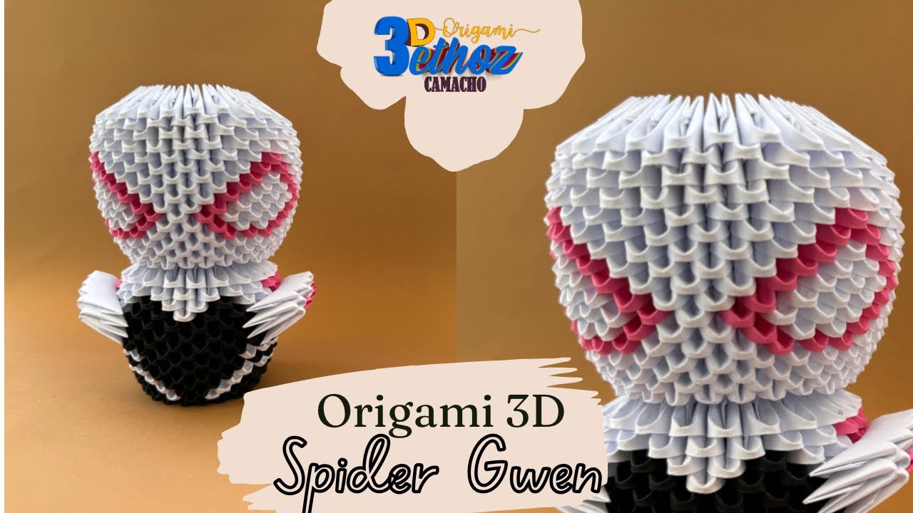 Cómo Hacer a Spider Gwen en Origami 3D 🤍🕷️🕸️ -  Bethoz Camacho