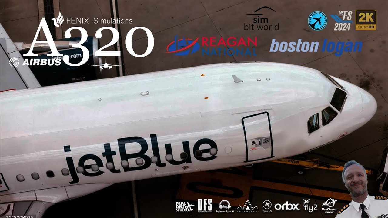 🟨LIVE!!🟦🔴MSFS2024🔴A320 FENIX🔴KDCA Washington Airport⚡️KBOS Boston Logan Airport