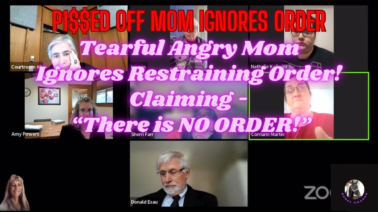 Tearful Angry Mom Ignores Restraining Order! Claiming “There is NO ORDER!”