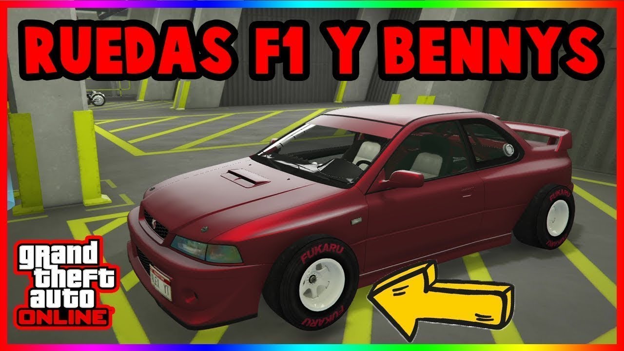 COMO MODEAR COCHES CAR TO CAR SOLO SIN AYUDA GTA V ONLINE - PONER RUEDAS DE F1 Y BENNYS PS4-PS5-XBOX