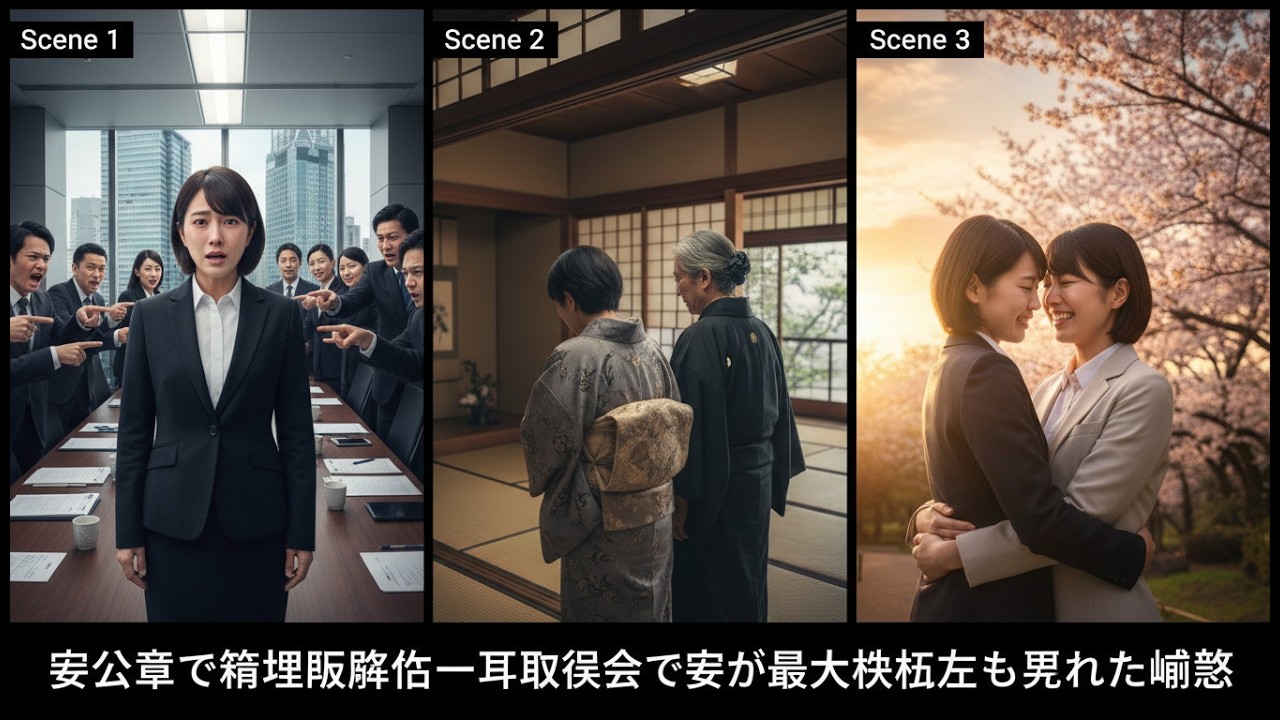 妻を公表した瞬間、管理職を剥奪された――取締役会で妻が最大株主として現れた