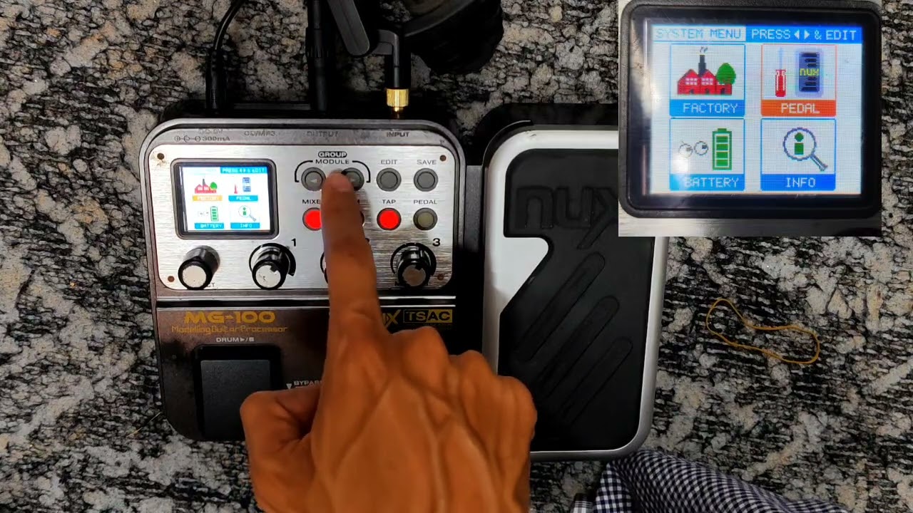 NUX MG100 Pedal Calibration.....