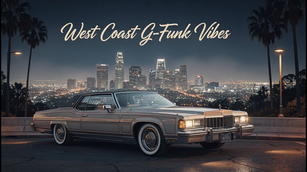 🎵 West Coast G Funk Vibes – Midnight Blue Cruisin’ Above Los Angeles 🌙✨