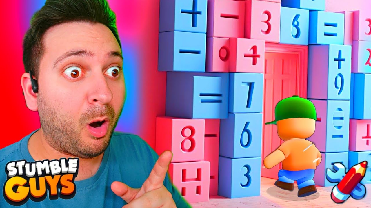🧐 SOLO PUEDES PASAR SI ERES MATEMATICO en STUMBLE GUYS!! 🧐