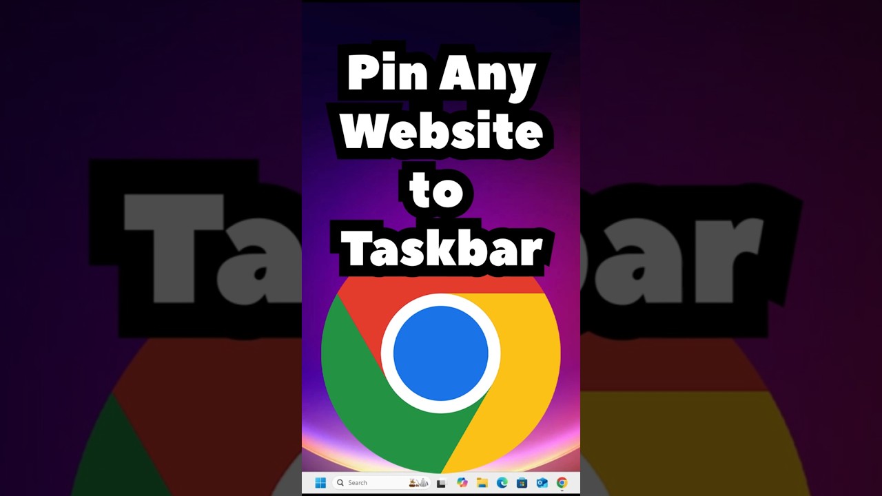 How to Pin Any Website to Windows 11 Taskbar