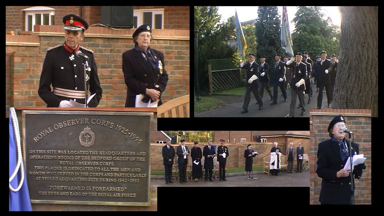 Bedford ROC HQ Plaque unveiling - 26th October 2003