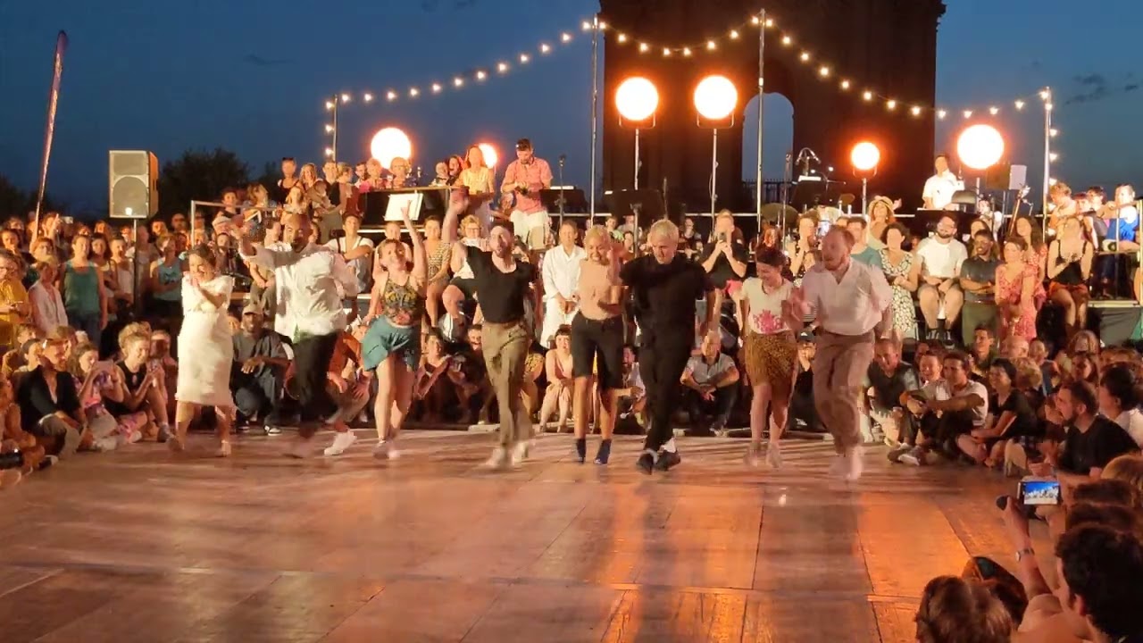 Festival Swinging Montpellier 2024 Show - Final Lindy hopper dancers