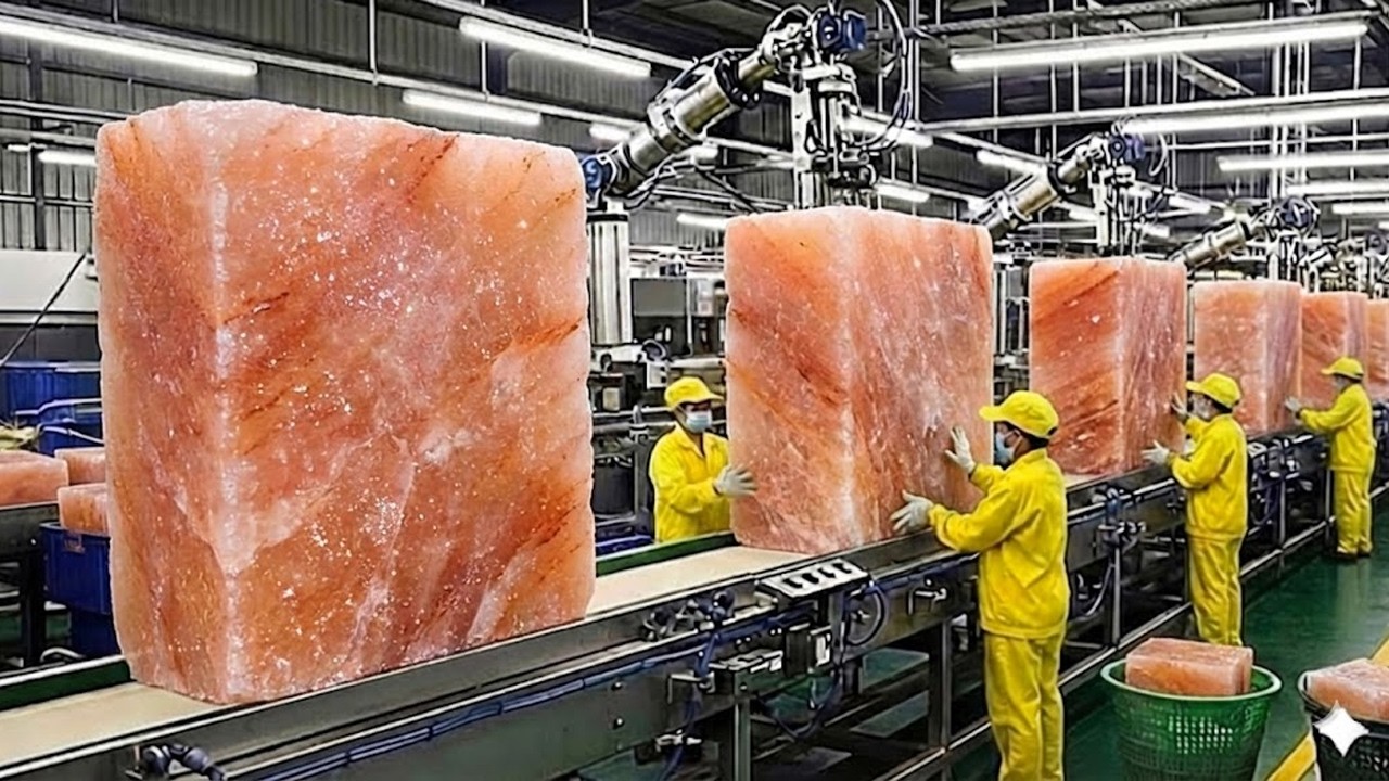 Inside the Himalayan Pink Salt Factory: How is it Made? (Full Process)