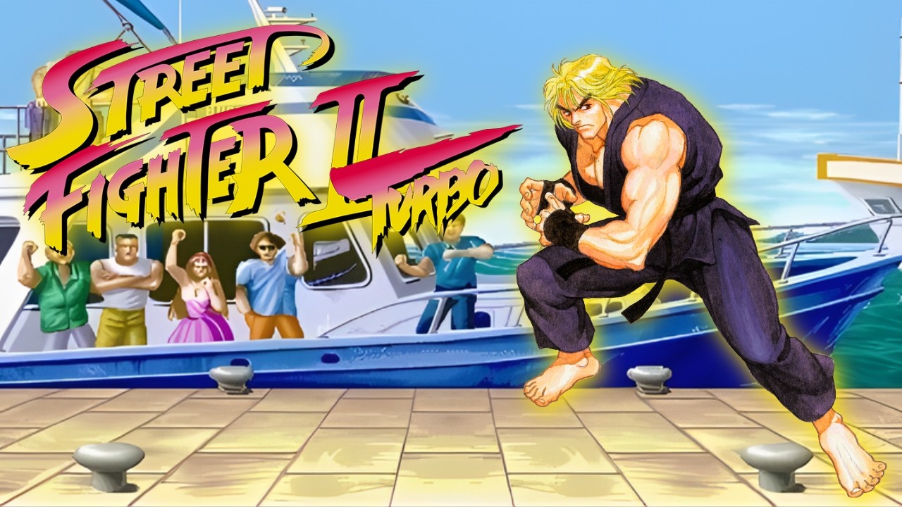Street Fighter II Turbo (SNES) – Ken Masters Arcade Mode Playthrough | Super Nintendo Gameplay