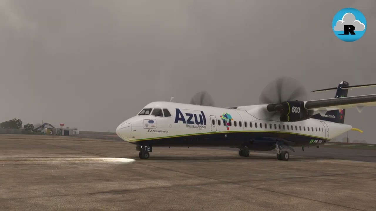 ATR da AZUL chegando em Cascavel/PR