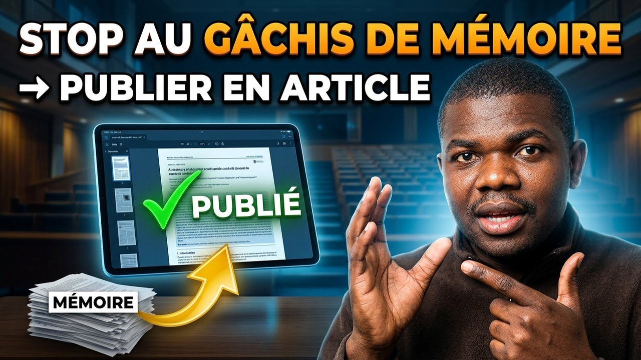 Ton mémoire peut devenir un article scientifique — voici comment faire !