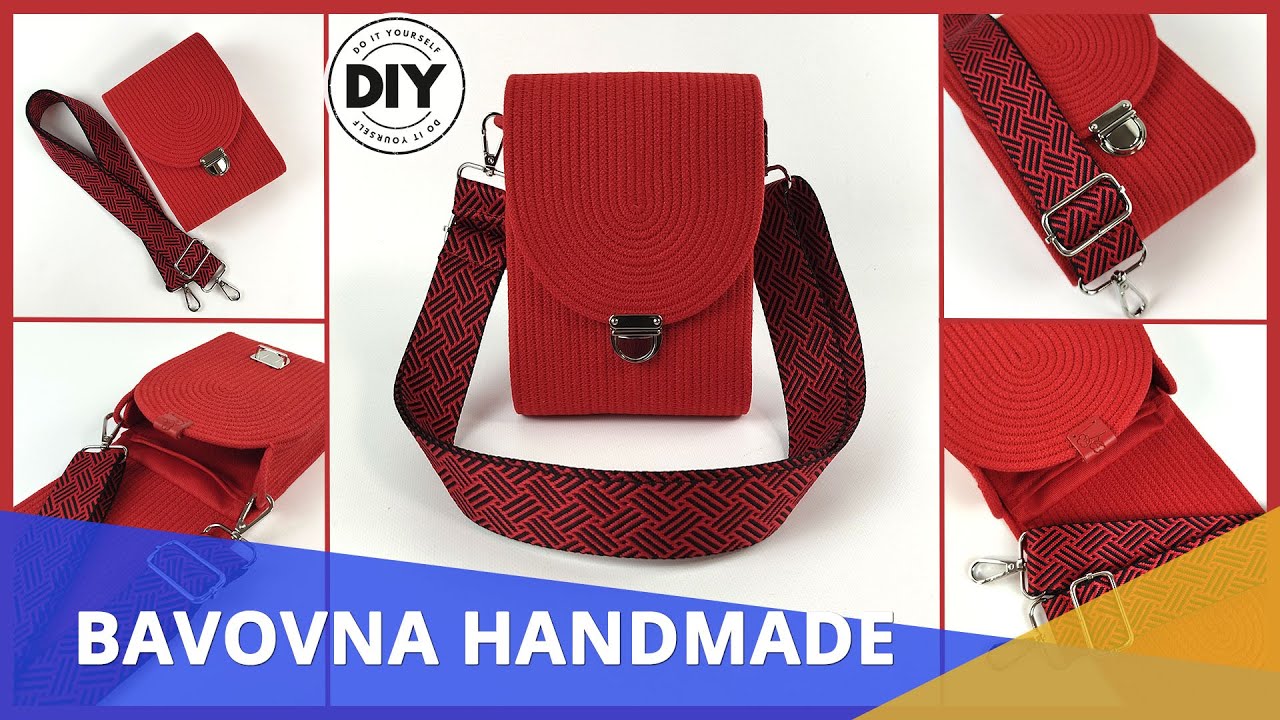 DIY Сумка Кросбоди из хлопкового шнура – оригинальная модель.