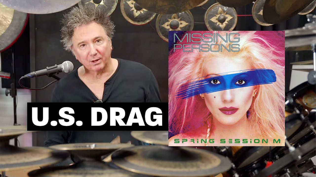 Терри Боззио разбирает барабанный ритм песни «U.S. Drag» группы Missing Persons
