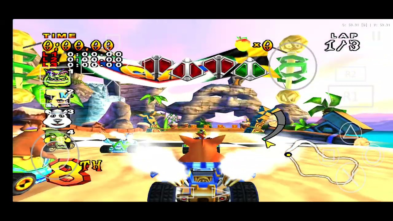 Crash nitro kart No commentary gameplay dolphin