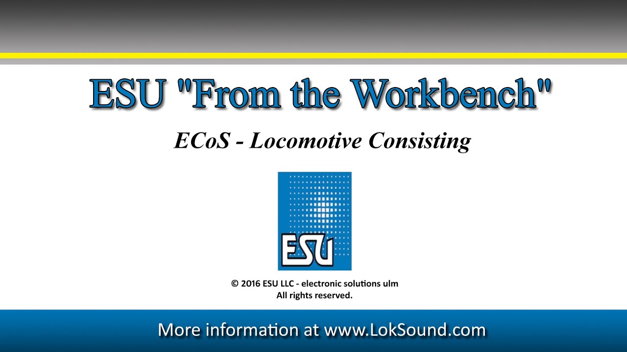 ECoS   Locomotive Consisting