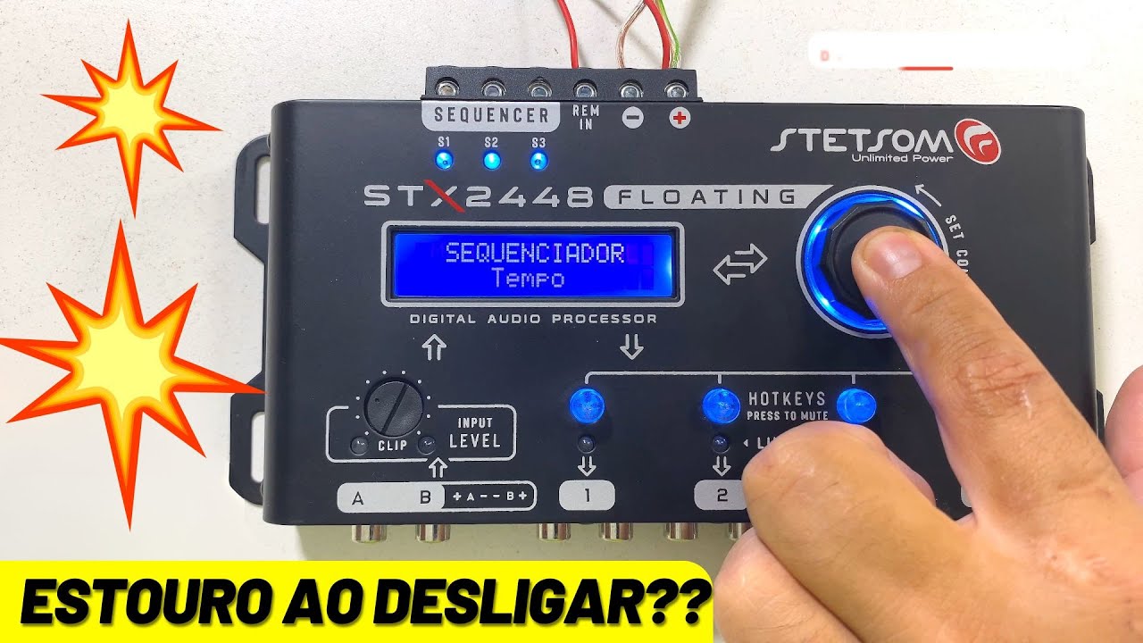 ❌COMO RESOLVER ESTOURO- ESTALOS AO DESLIGAR no processador stx2448 floating stetsom