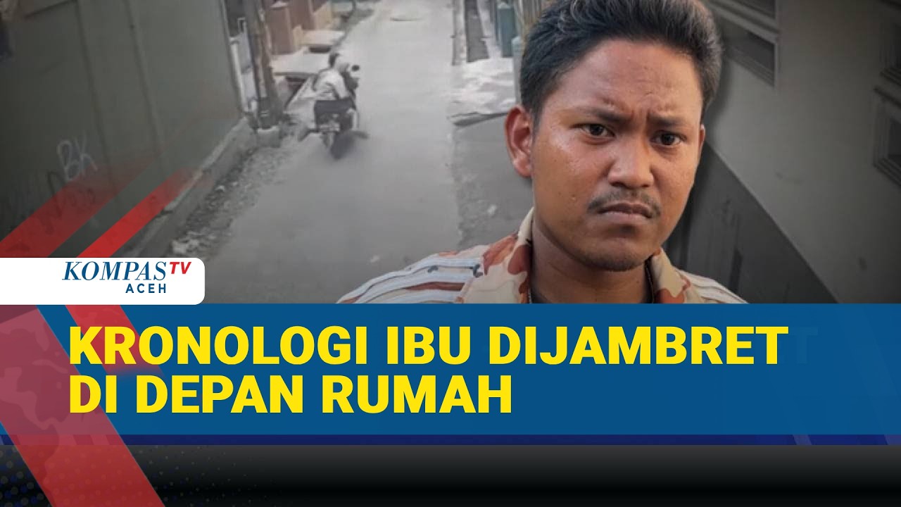 Aksi Jambret Terekam CCTV di Medan, Korban Terjatuh