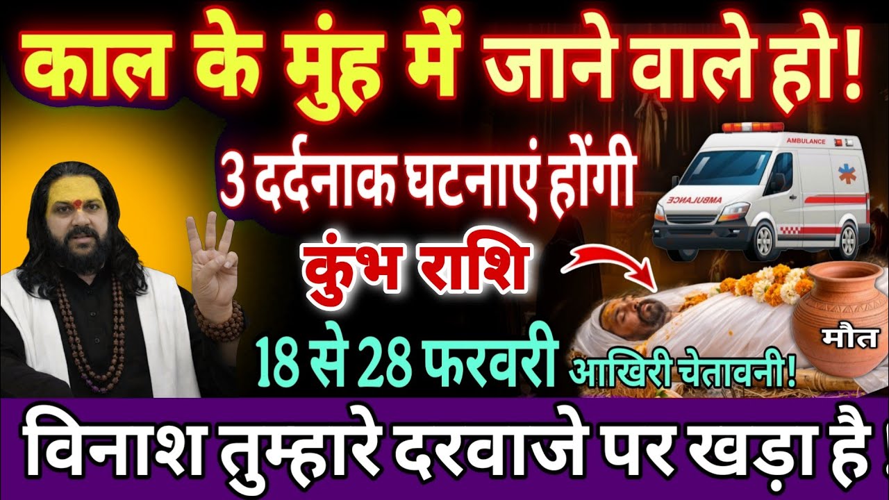 कुंभ राशि, 18,19,20 फरवरी, भयंकर मुसीबत तुम्हारे दरवाजे पर खड़ी हुई है सावधान 