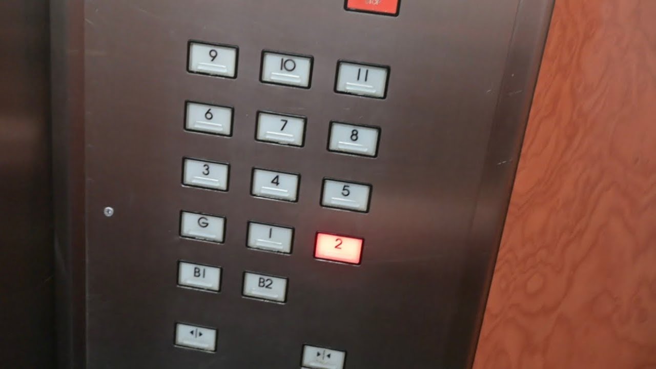 Rare Boral traction elevator with rectangular buttons in Melbourne, Australia