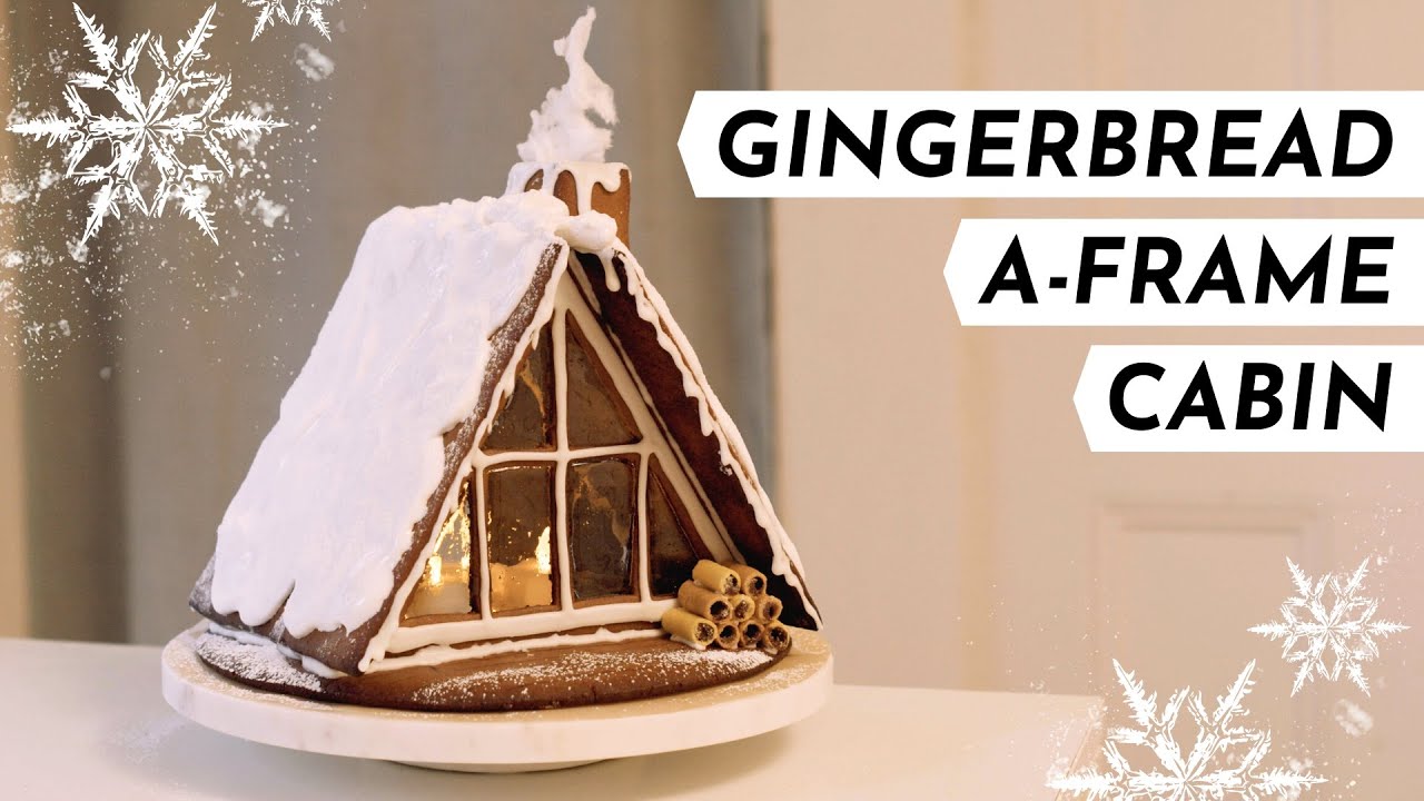 DIY A-frame Cabin Gingerbread House (and it tasted good)
