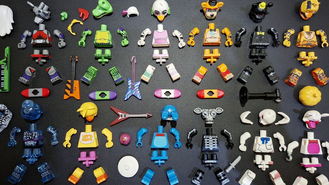Building minifigure FNAF Freddy | Nightmare Freddy | Jack O chica | Toy Bonnie