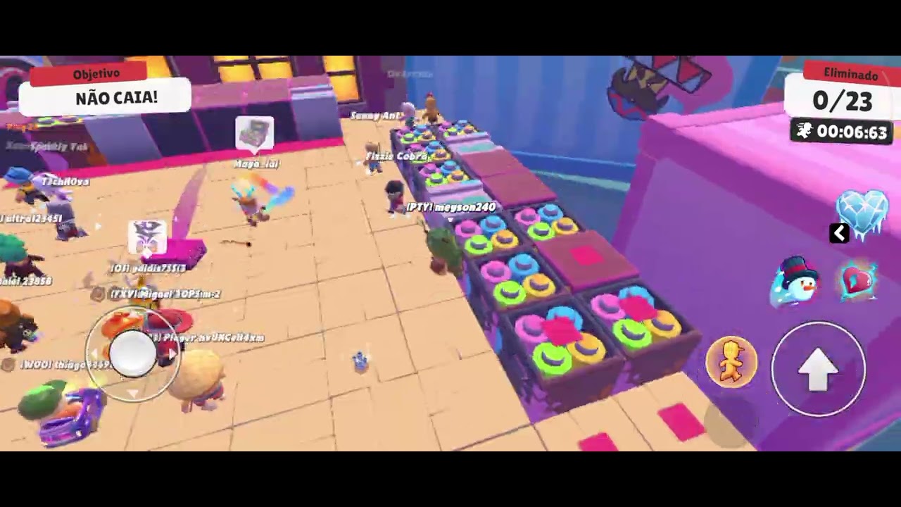 Jogando stumble guys evento 
