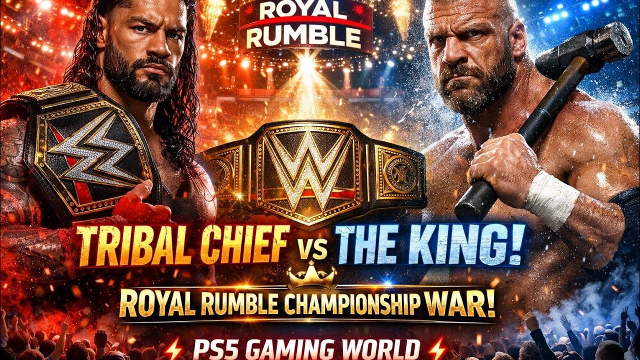 Roman Reigns REVENGE! Roman vs Triple H Royal Rumble Match (PS5 4K)#wwe #trending #viral #ps5 #wwe2k
