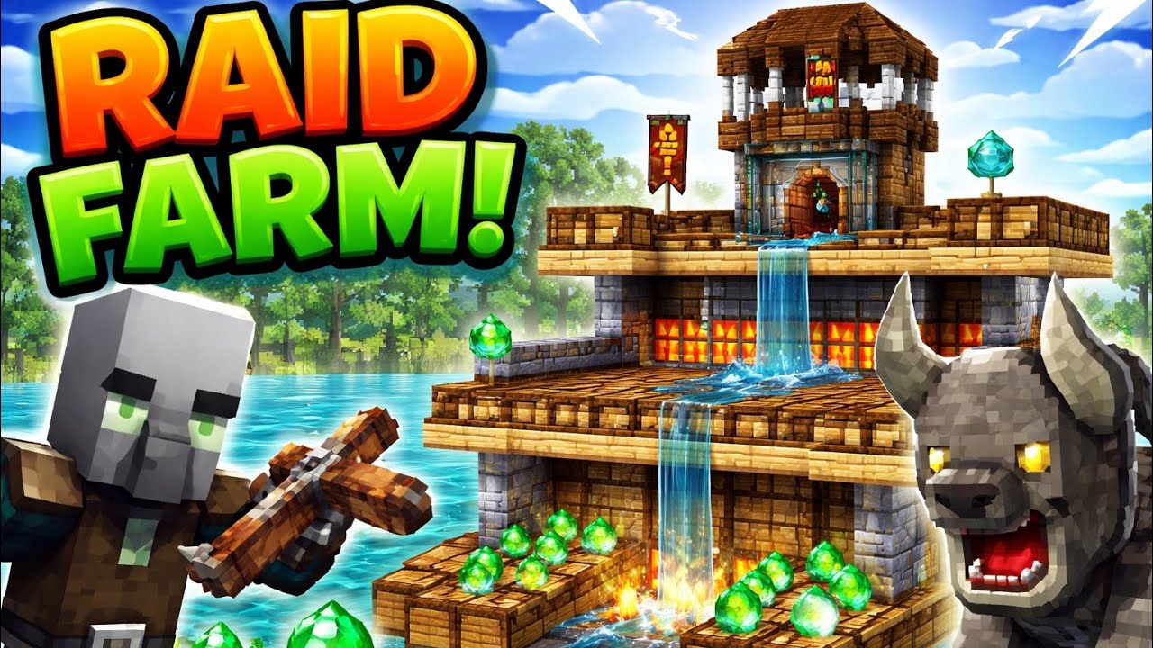Minecraft Raid Farm #minecraft #shorts #viral 