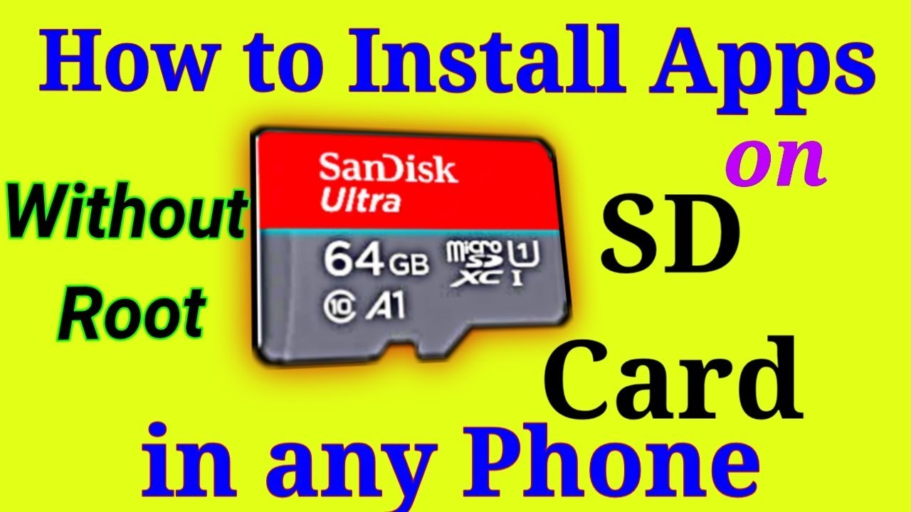 [Hindi] How to Install Apps on SD Card | Without root || in any phone
