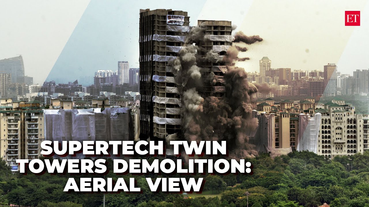 Supertech twin tower demolition: Here's how it looked from the sky