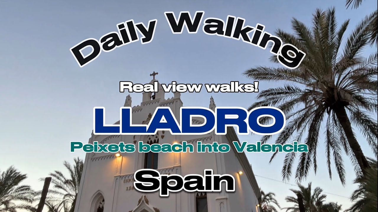 Daily #walking : Lladro route #citywalk #walkingtour #spain Valencia - city from beach via Lladro 