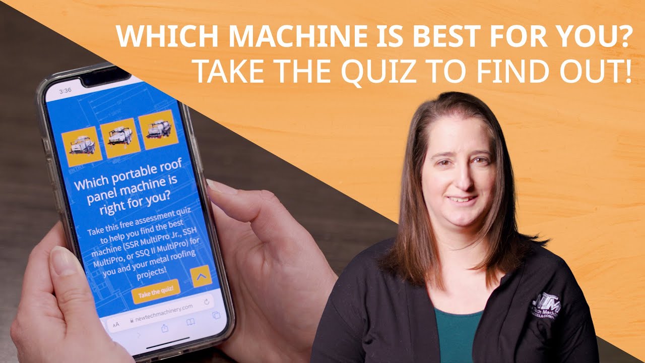 Learn Which NTM Roof Panel Machine is Best for You With Our Free Quiz!