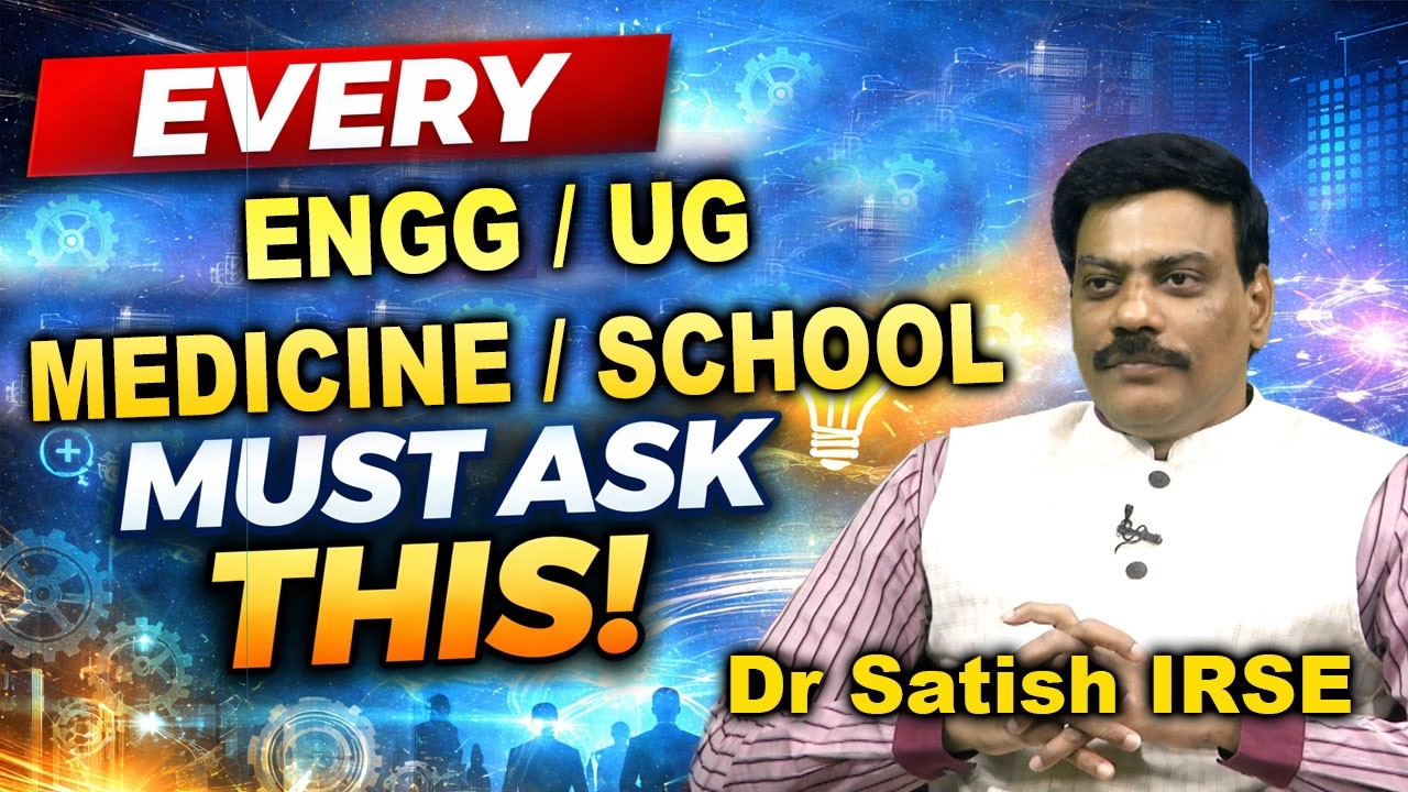 Every Engineering Student Must Ask This! Career Truth & Projects Importance | Dr Satish IRSE