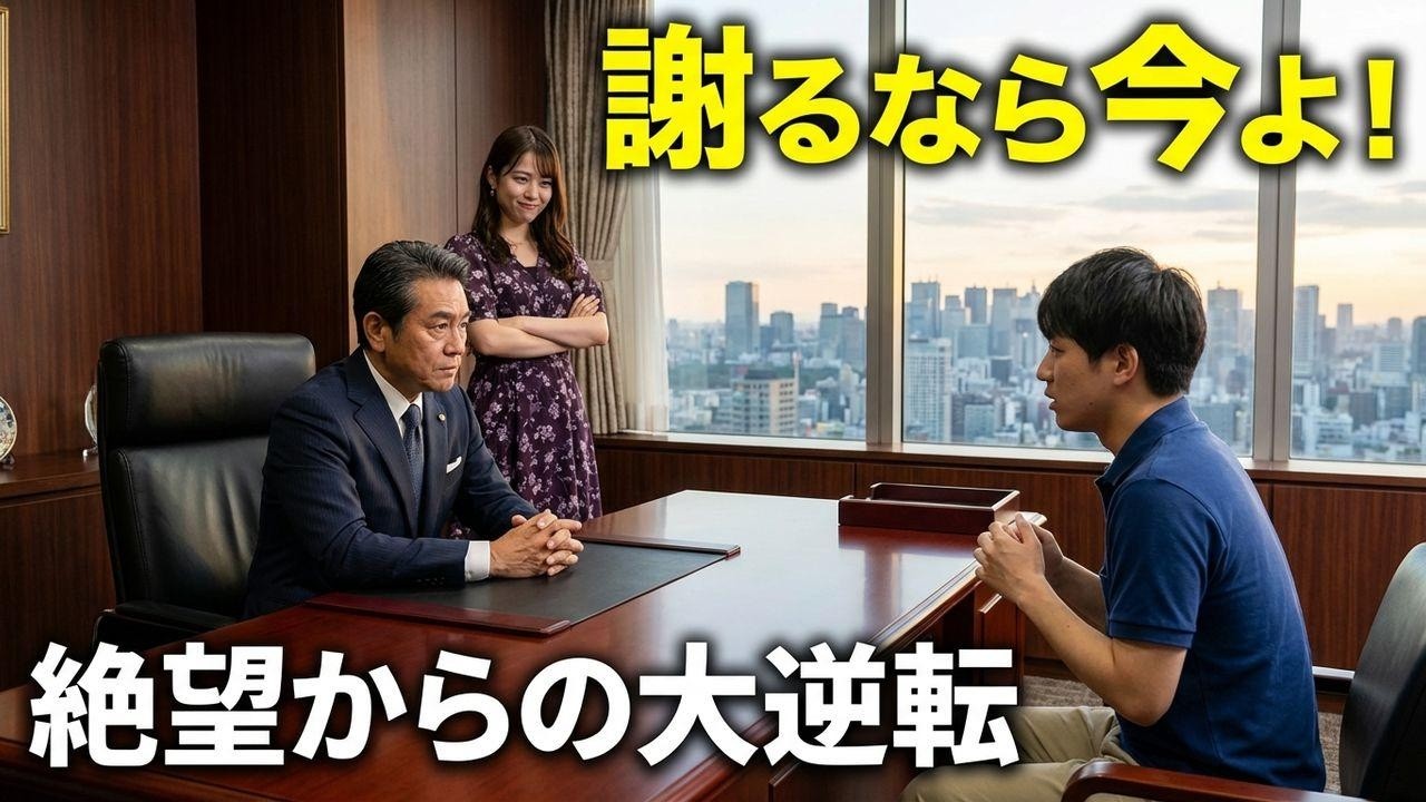 社長令嬢「謝るなら今よ！」俺「は？」→社長室に呼び出され絶望…と思いきや、衝撃の展開に！