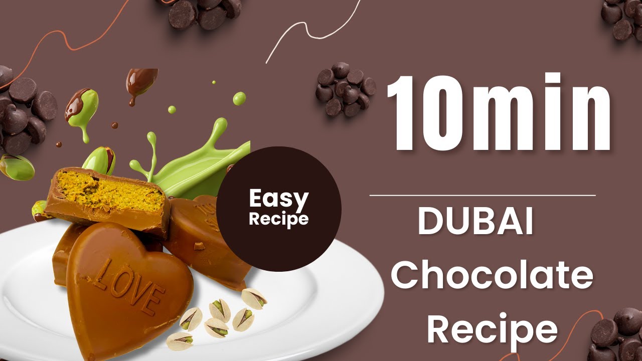 Dubai Chocolate in 10 Minutes 🍫 | Easy Homemade Viral Chocolate