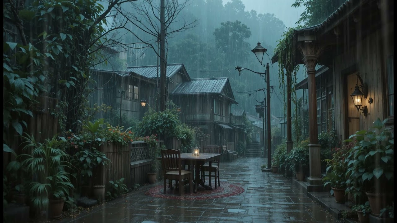 Heavy Rain and Strong Thunder Sounds for Sleeping Beat Insomnia and Relax Within 5 Minuntes