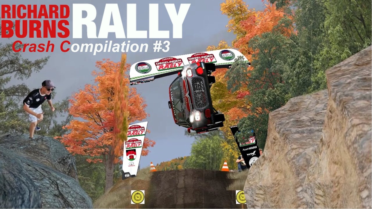 Richard Burns Rally Crash Compilation #3 (RBR RSF)