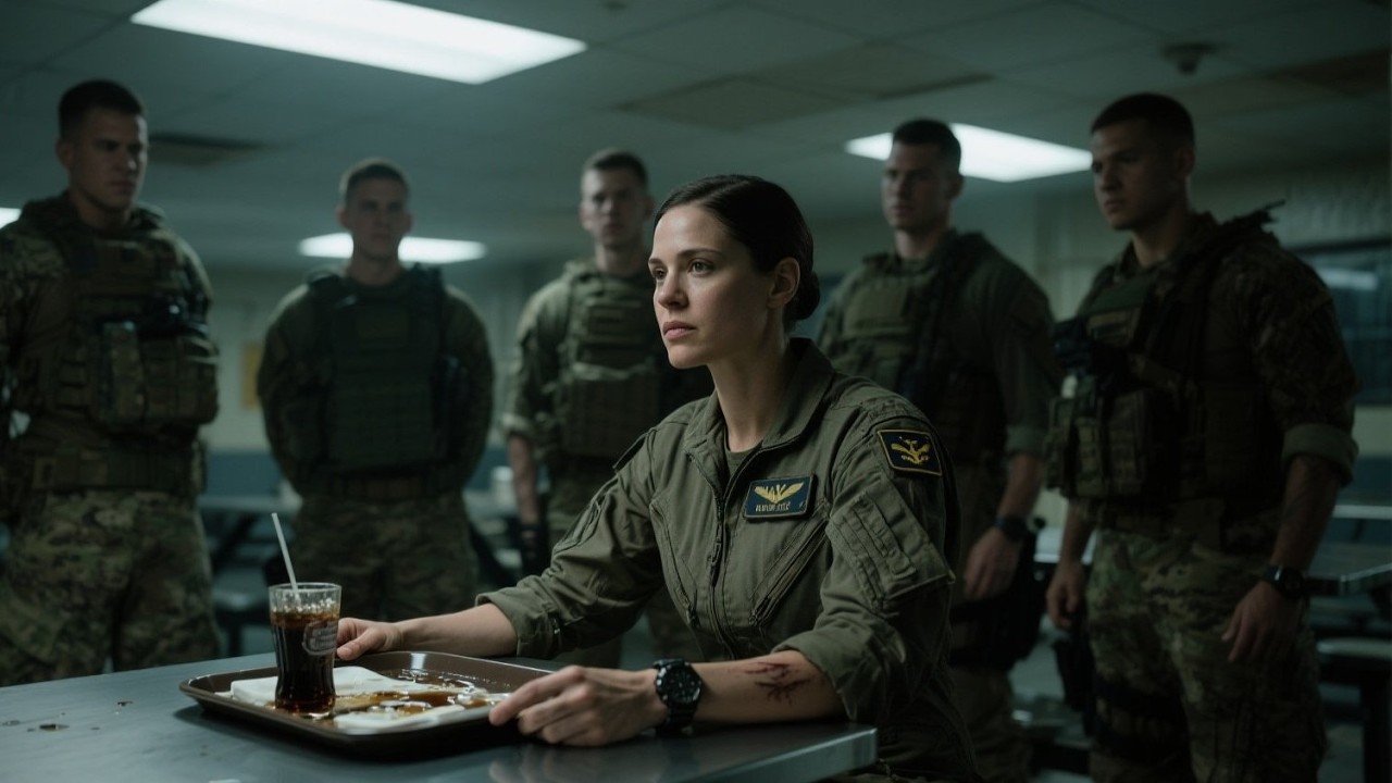 Five Rookies Trapped Her Inside the Mess Hall — Seconds Later, They Understood She Was a Navy SEAL