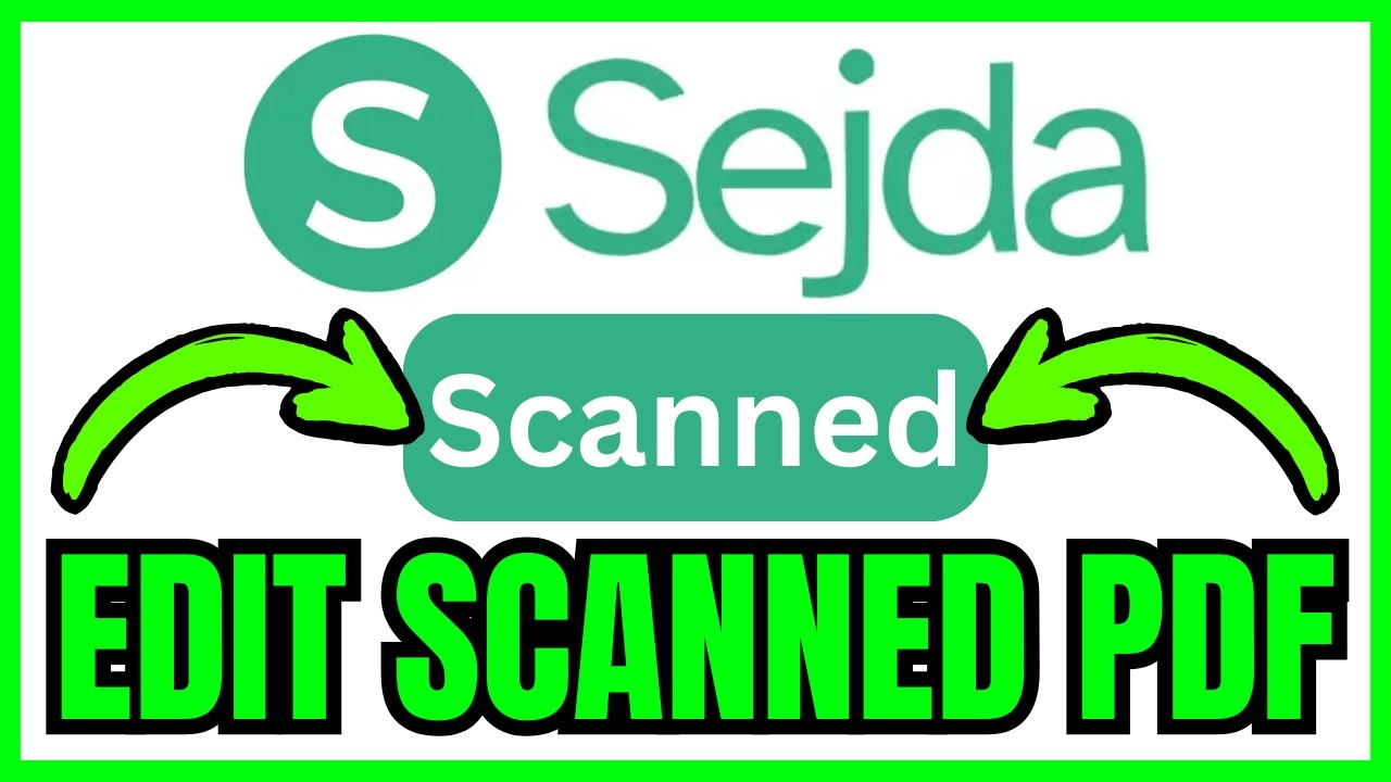 How To EDIT Scanned PDF Document In Sejda (QUICK & EASY) 2026