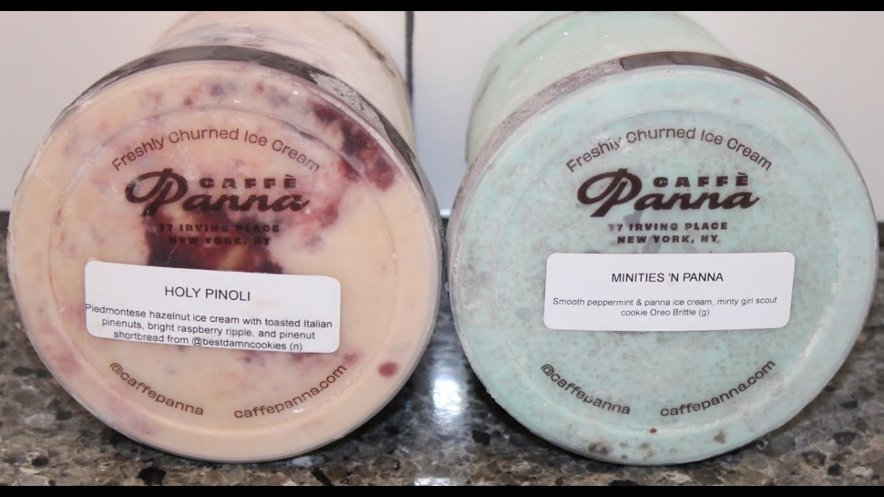 Caffe Panna Ice Cream from Goldbelly: Holy Pinoli & Minties ‘n Panna Review