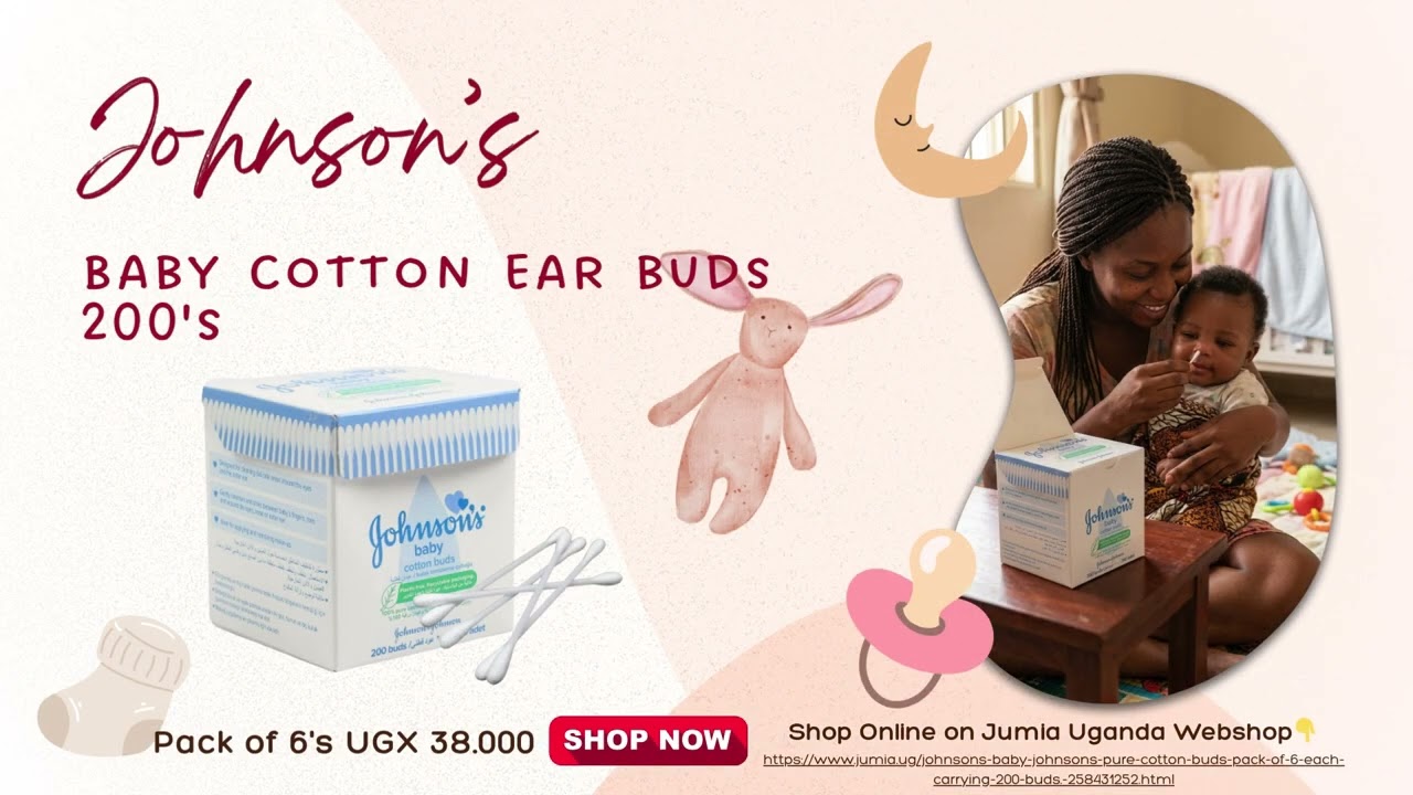 Safe & Gentle Baby Care &ndash; Johnson&rsquo;s Cotton Buds 👶#earbuds #johnsonsbaby #uganda #babycare #baby